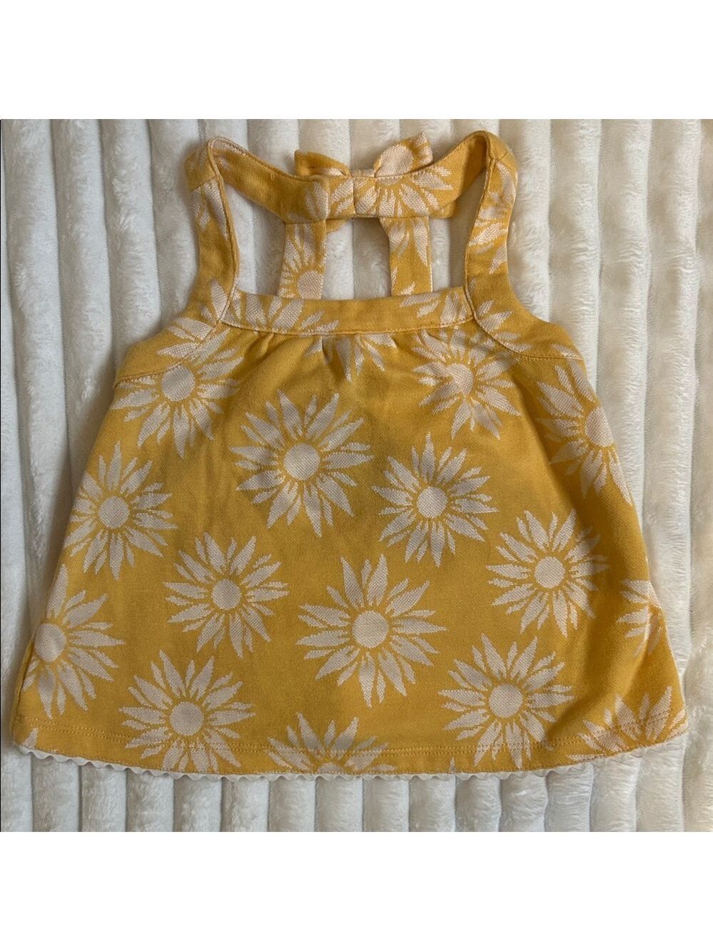 Calypso St. Barth Girls Yellow Daisy Print Top | Size 3T